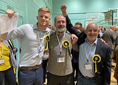 Dylan Williams (left) with his former fellow Middleton Independents Party East Middleton ward councillors
