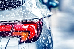 The unauthorised car wash was operating on the site of a second hand car business