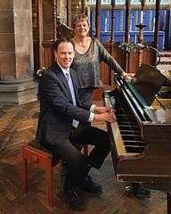 Angela Rowley and Tim Kennedy piano