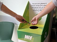 Specsavers in Rochdale is offering customers the chance to recycle their glasses and contact lenses in-store for free
