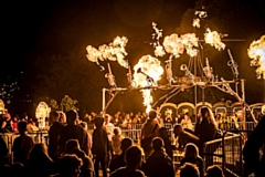 Visitors will be able to follow the trail of flaming chimneys, fire shells, fire pits, festoon lighting, magical lights and jaw dropping special effects