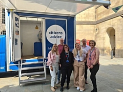 Representatives from Citizens Advice and Electricity North West