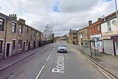 A short police pursuit commenced on Milnrow Road before the collision on this section of Rochdale Road, Firgrove