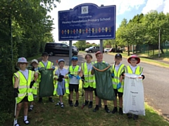 Pupils from Healey Primary School have been working hard to protect the planet with Rochdale AFC Community Trust