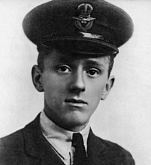 Charles Watkins in 1918, having received his commission in the Royal Air Force