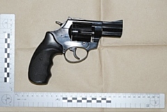 A gun and ammunition was found in a safe at a Rochdale address