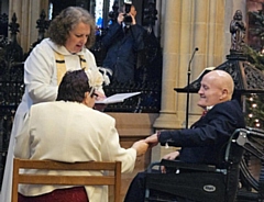 Serena O'Leary and Brendan Murphy's blessing ceremony at St Chad's