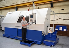 An original Holroyd 2E-volution CNC rotor milling machine, pictured when new