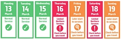 Travel advice for 13-19 March