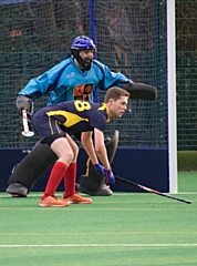 Dean Close was named man of the match for his excellent goal keeping