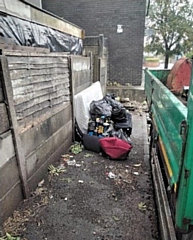 The mattress and other waste was found in Heywood