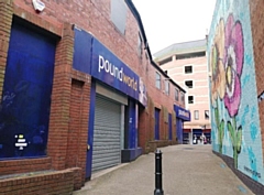 Old Poundworld store on Yorkshire Street in Rochdale