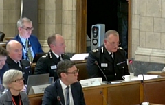 GMP chief constable Stephen Watson at the Police, Fire and Crime Panel on January 26, 2023